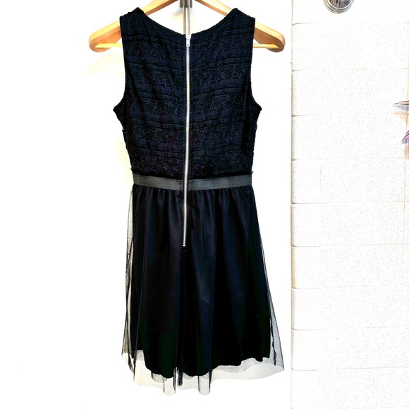 Speechless Black Lace Tulle Whimsigoth Junior Small Dress Zipper Back - Picture 2 of 7